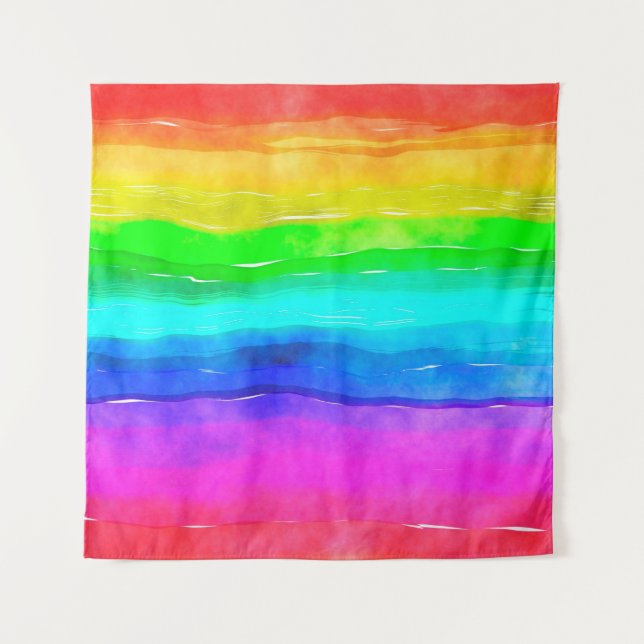 Aquarellfarbe Wandteppich (Vorderseite)