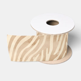 Aquarellfarbe Zebra Print Satinband