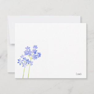 Aquarellfarben-Agapanthus-Karte Mitteilungskarte