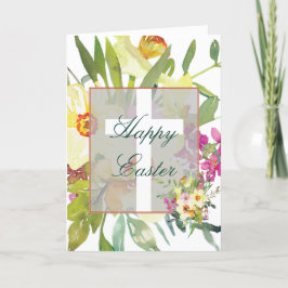 Aquarellfarben - benutzerdefinierte Osterurlaubska Feiertagskarte