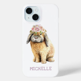 Aquarellfarben Bläschen Kaninchen Personalisierter Case-Mate iPhone Hülle