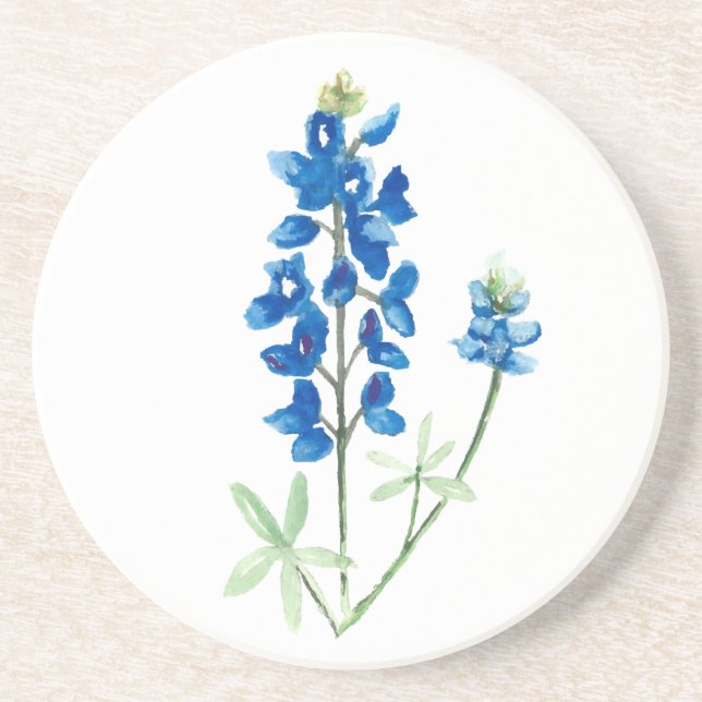 Aquarellfarben - Bluebonnet 6 Getränkeuntersetzer (Vorne)