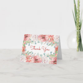 Aquarellfarben-Blume dank Karte