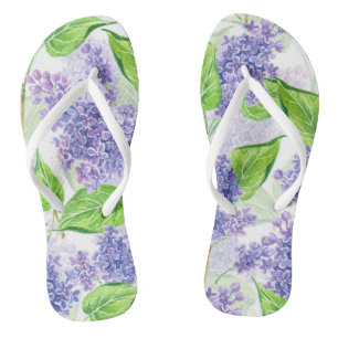 Aquarellfarben-Blume Flip Flops