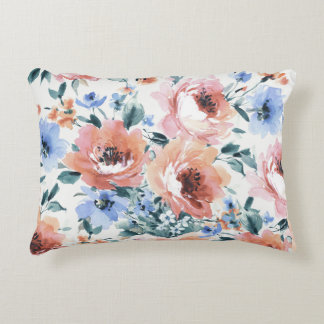 Aquarellfarben-Blume, nahtlose Musterillustrierung Dekokissen