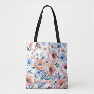 Aquarellfarben-Blume, nahtlose Musterillustrierung Tasche