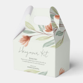 Aquarellfarben Blume Pastellgrün Geschenkschachtel