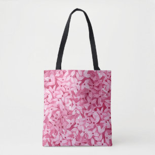 Aquarellfarben-Blume: rosa, blühende Hintergrundfa Tasche