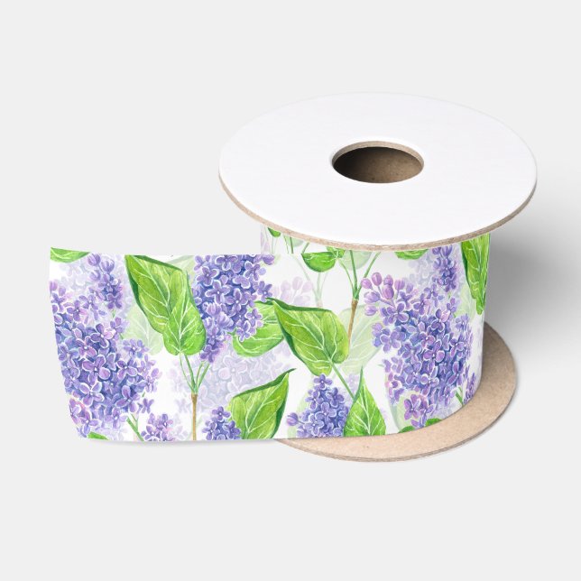 Aquarellfarben-Blume Satinband (Spule)