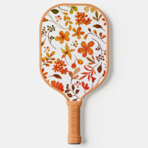 Aquarellfarben Blumendruck Pickleball Schläger