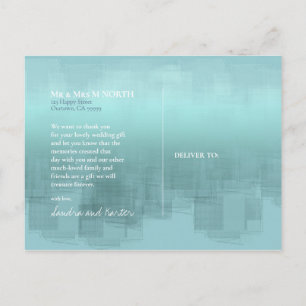 Aquarellfarben - Dankeschön an YouTeal ID774 Postkarte