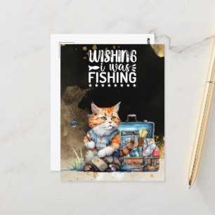 Aquarellfarben der Angelkarte Postkarte