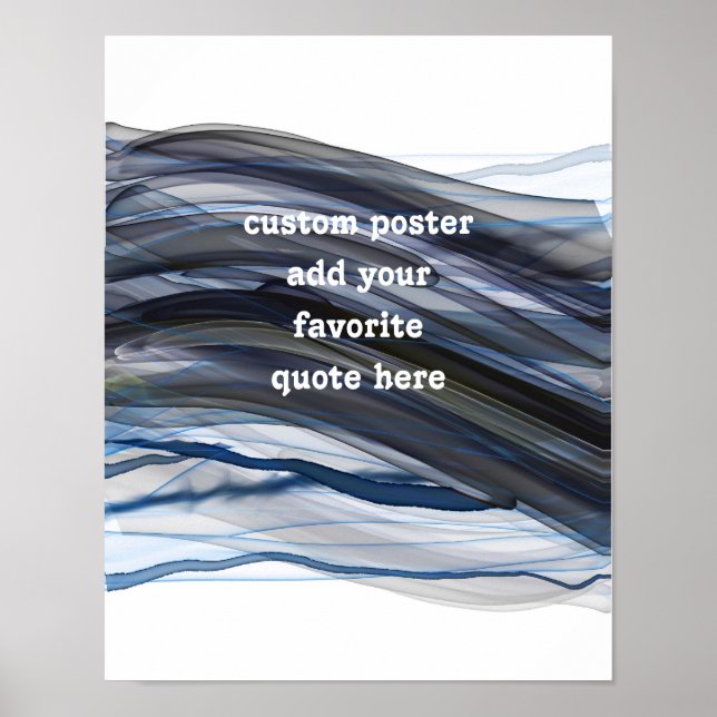 Aquarellfarben-Design ergänzen Ihre Angebotswandku Poster (Vorne)