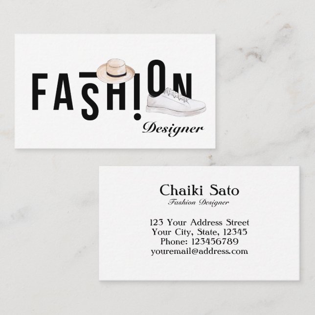 Aquarellfarben-Designer Visitenkarte (Vorne/Hinten)