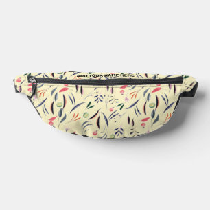 Aquarellfarben Druckflora Personalisiert Bauchtasche