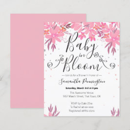 Aquarellfarben Extravagantes Script Baby in Bloom