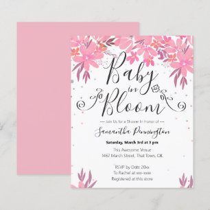 Aquarellfarben Extravagantes Script Baby in Bloom