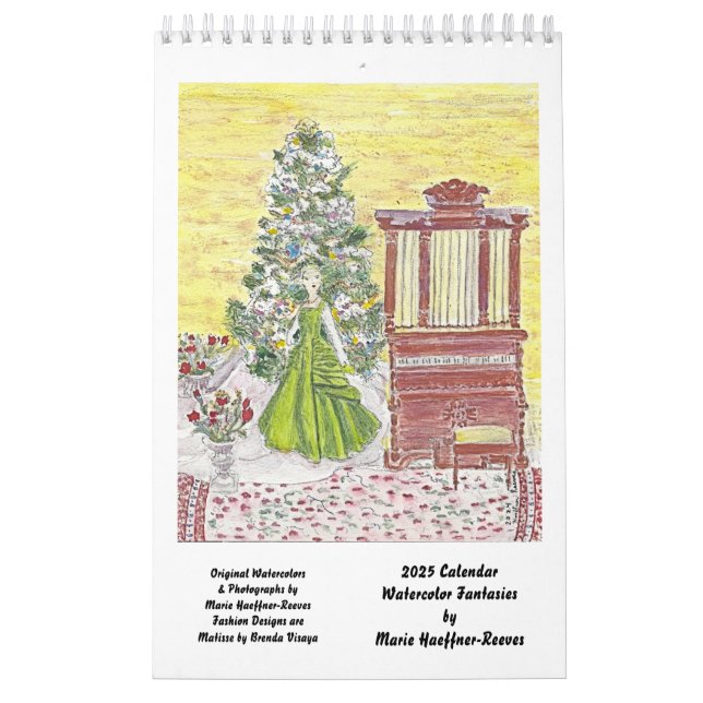 Aquarellfarben Fantasien von MHHR 2025 Kalender (Titelbild)