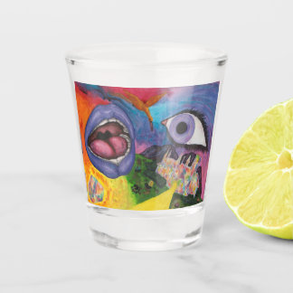 Aquarellfarben Fantasy Dimensions Woman Opal Surre Schnapsglas