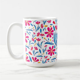 Aquarellfarben Flora-Muster Kaffeetasse
