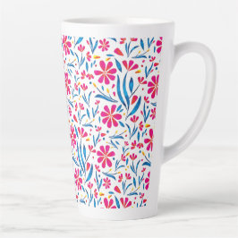 Aquarellfarben Flora-Muster Milchtasse