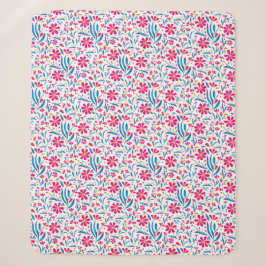 Aquarellfarben Flora-Muster Sherpadecke