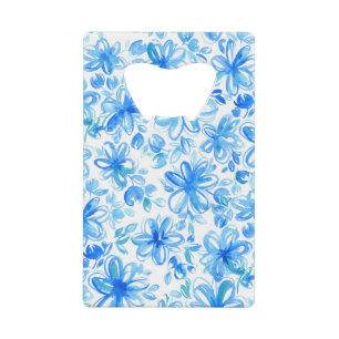 Aquarellfarben Floral Chintz Niedliches Muster Geldbeutel Flaschenöffner