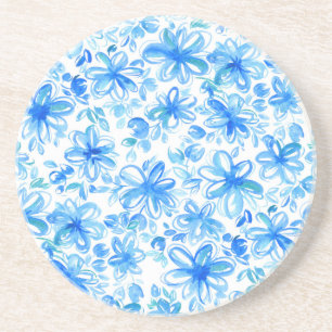 Aquarellfarben Floral Chintz Niedliches Muster Getränkeuntersetzer
