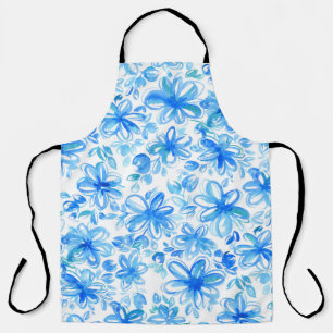 Aquarellfarben Floral Chintz Niedliches Muster Schürze
