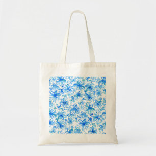 Aquarellfarben Floral Chintz Niedliches Muster Tragetasche