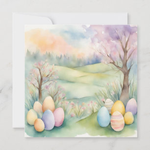 Aquarellfarben-Frühlingsszene