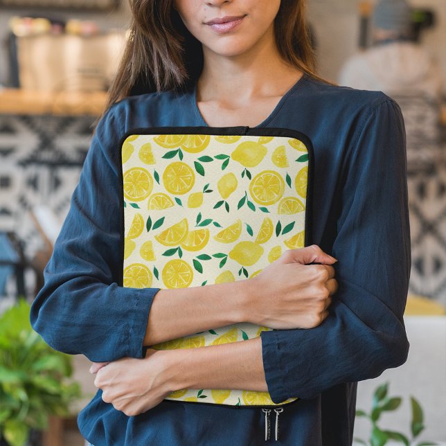 Aquarellfarben - gelb und grün laptopschutzhülle (Von Creator hochgeladen)