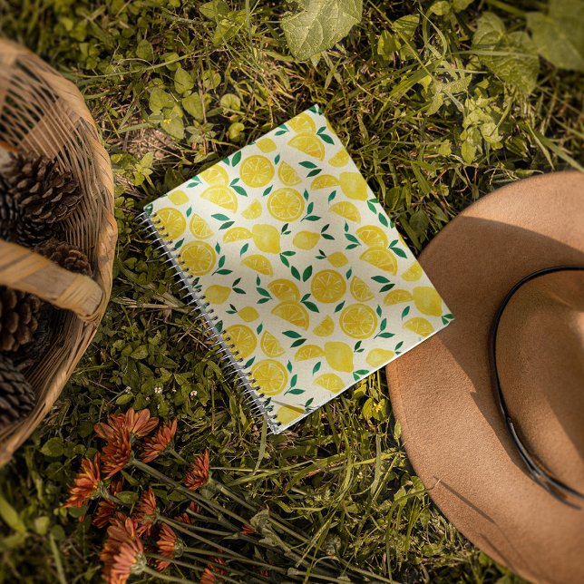 Aquarellfarben - gelbe und grüne Abbildung Notizbuch (Von Creator hochgeladen)