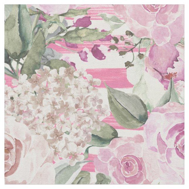Aquarellfarben, geometrisch, pastellgrün, rosa Blu Stoff (Nahaufnahme)
