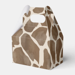 Aquarellfarben Giraffe Tierisches Muster Geschenkschachtel