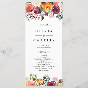 Aquarellfarben Herbst Blüten Garland Hochzeit im H Programm