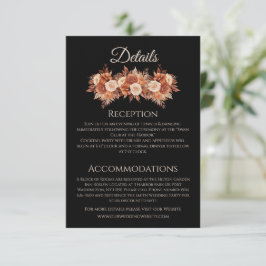 Aquarellfarben Herbst Elegance-Wedding- Begleitkarte