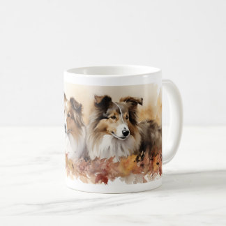 Aquarellfarben Herbstunterkünfte Kaffeetasse