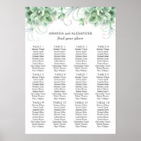 Aquarellfarben. Hochzeitstabelle für Kakteen