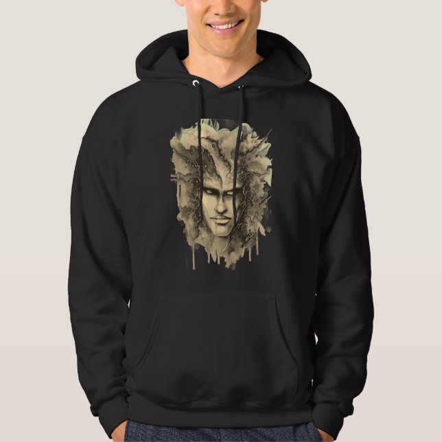Aquarellfarben Hoodie (Vorderseite)