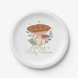 Aquarellfarben Kleine Rot-Pilz-Papier-Teller Pappteller