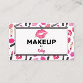 Aquarellfarben Künstler Glam Gold Pink Visitenkarte