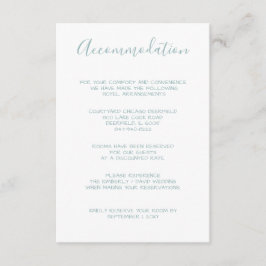 Aquarellfarben-Laurel-Monogramm-Unterkunftskarten Begleitkarte