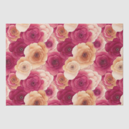 Aquarellfarben Lebende, rosa Frühlingsblumen Seidenpapier