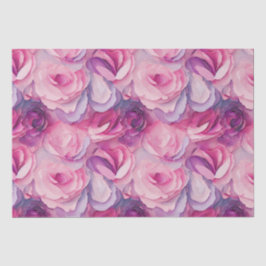Aquarellfarben Lebende, rosa Frühlingsblumen Seidenpapier