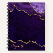 Aquarellfarben Lila Goldmarmor Agate Geode