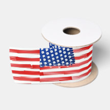 Aquarellfarben mit amerikanischer Flagge