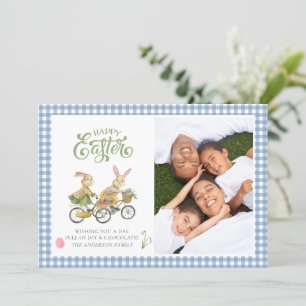Aquarellfarben, Niedliche Osterkarte für Fotos der Einladung