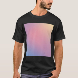 Aquarellfarben Ombre Pastellfarben Rosa Blau Gelbf T-Shirt