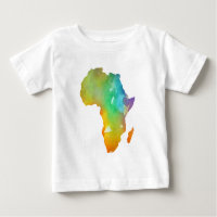 Aquarellfarben Orange, Blau und Lila Afrika